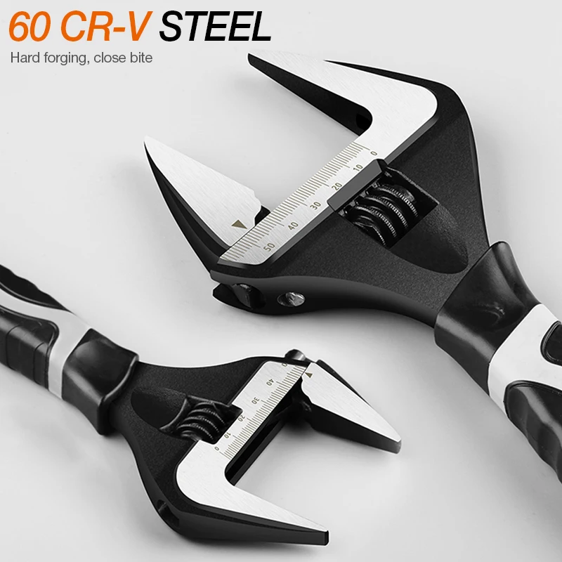 

YLONGDAO Genuine Adjustable Wrench Universal Spanner CR-V Steel Mechanical Workshop Hand Repair Tools Car Bicycle Wrench
