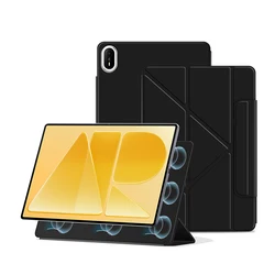 Magnetic Tri - Fold Flip Smart Stand Tablet Case for MatePad Air 12 2026 (Black)