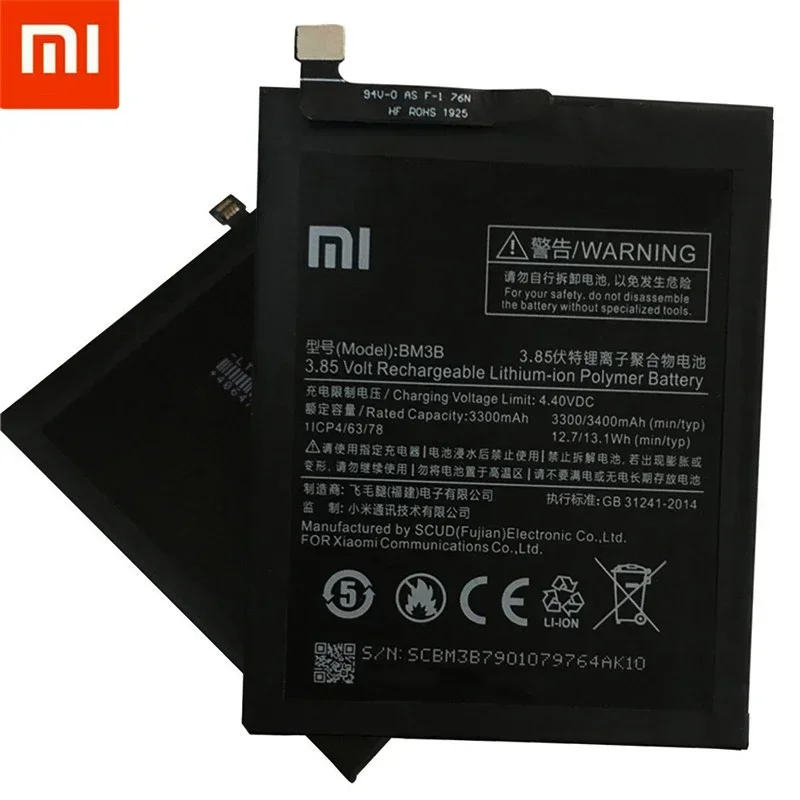 100% Original Xiao Mi Original Replacement Battery BM3B For Xiaomi MIX 2 2S 3400mAh High Capacity Phone Batteries Free Tools