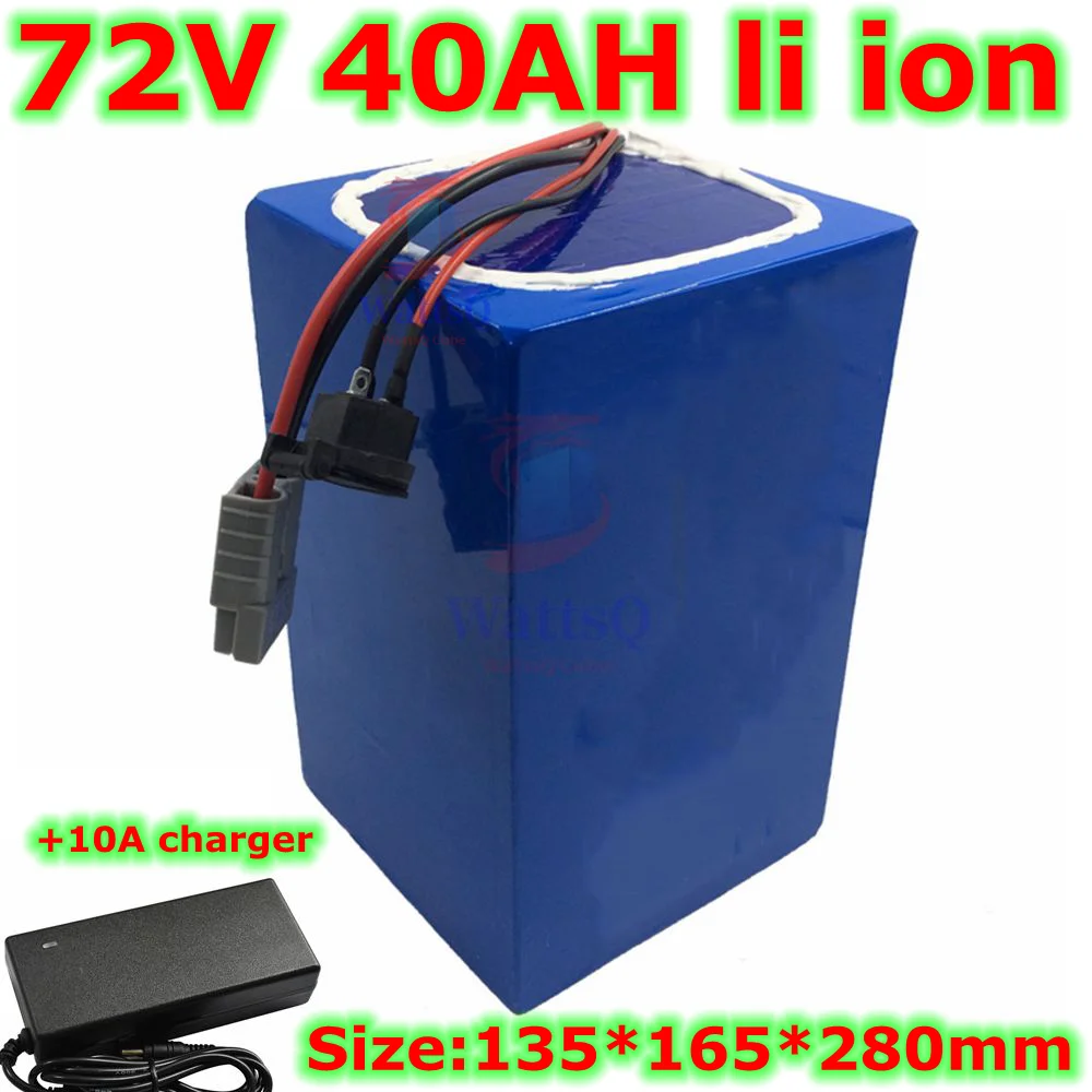 72v 40Ah lithium ion battery BMS 20S li battery for 2000w 3500w 7000w