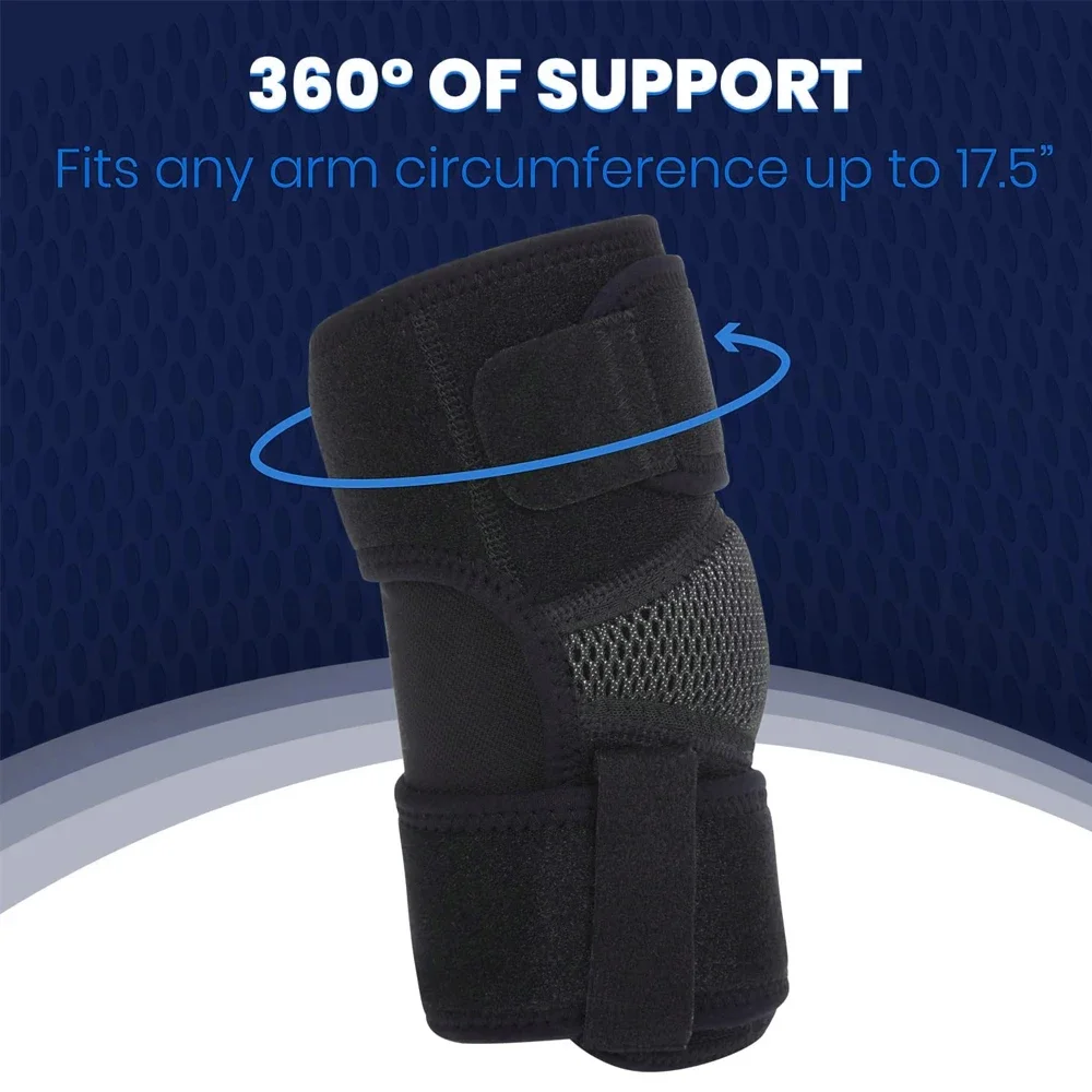 1 PCS Compression Elbow Brace Wrap for Tendonitis Bursitis Left Right Arm Support Epicondylitis Golfer Men Women Neoprene Sleeve