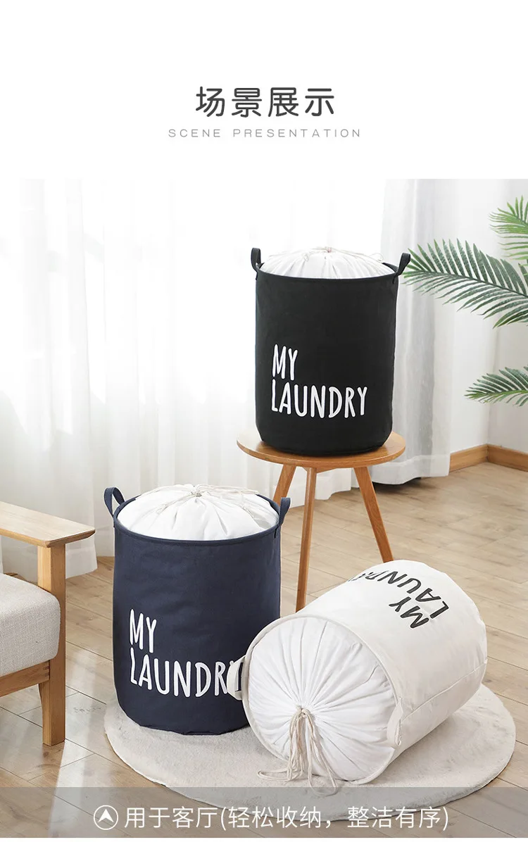 wicker laundry basket Cartoon Dinosaur Dirty Laundry Basket Thicken Lining Foldable Home Laundry Storage Hamper for Kids Toys Dirty Clothes Laundry Baskets medium