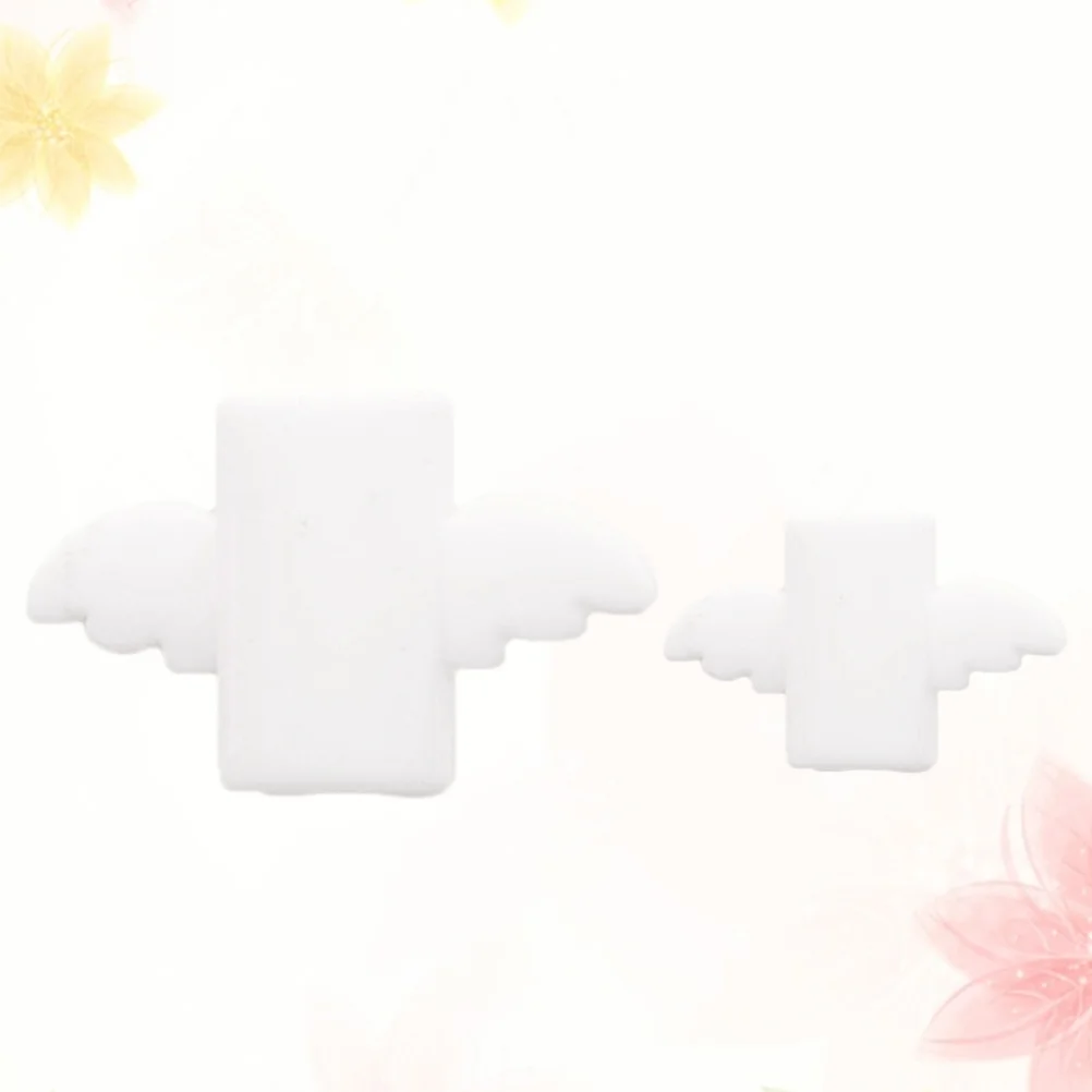 

2PCS Cable Protector Protector Cartoon Wing Charging Data Sync Cable Saver White