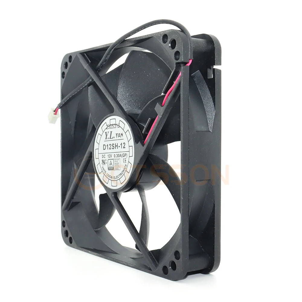 Compatible Para YATE LOON YaLn Ventilador D14BH-12 Ventilador 14cm 14025 2-Cable Power Ventilador Mute Ventilador