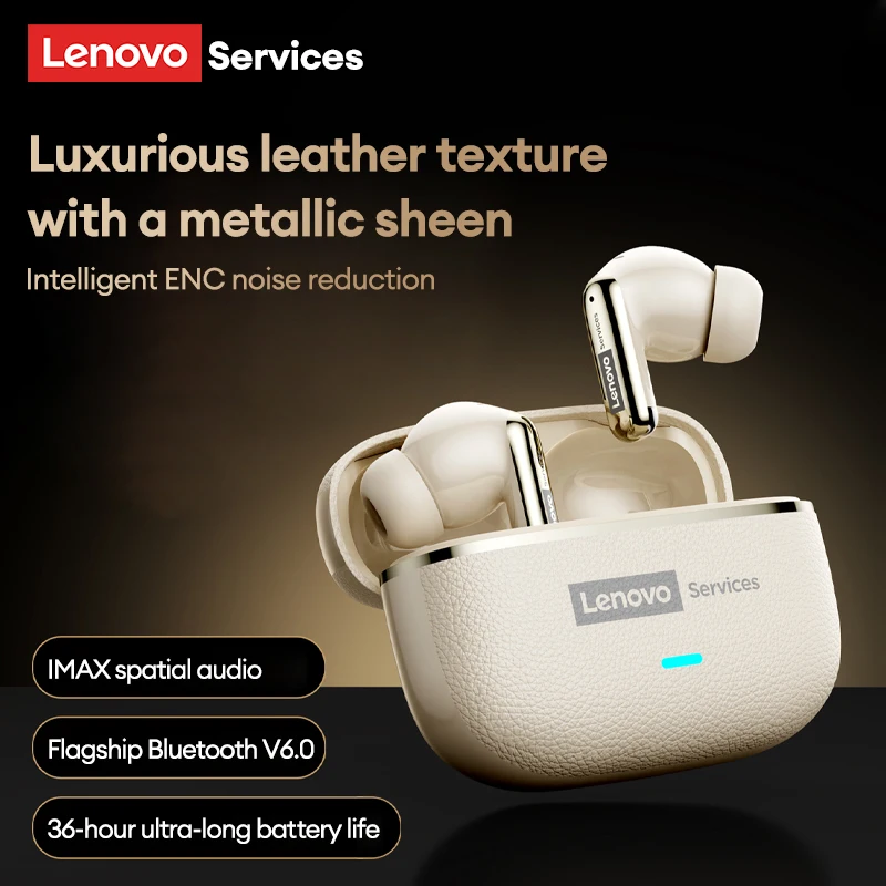 Lenovo Upgrade Le208 Ai Translation Wireless Earphones Tws Hi Fi Imax Level Sound Earphones Stereo Enc Noise Cancelling Earbuds, Alina Gadgets