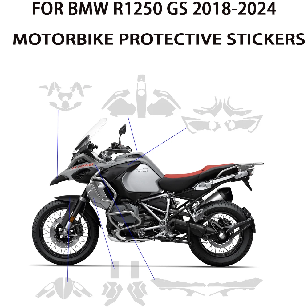 R1250 GS adventure Paint Protection Film Accessories 2018-2024 For BMW ...