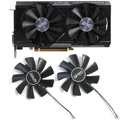 2pcs GAA8B2U/GAA8S2U 4pin DC 12V 0.45A R9 380X GPU Cooler for Sapphire R9 380 380X 2G/4G D5 Graphics Card Replacement Fan