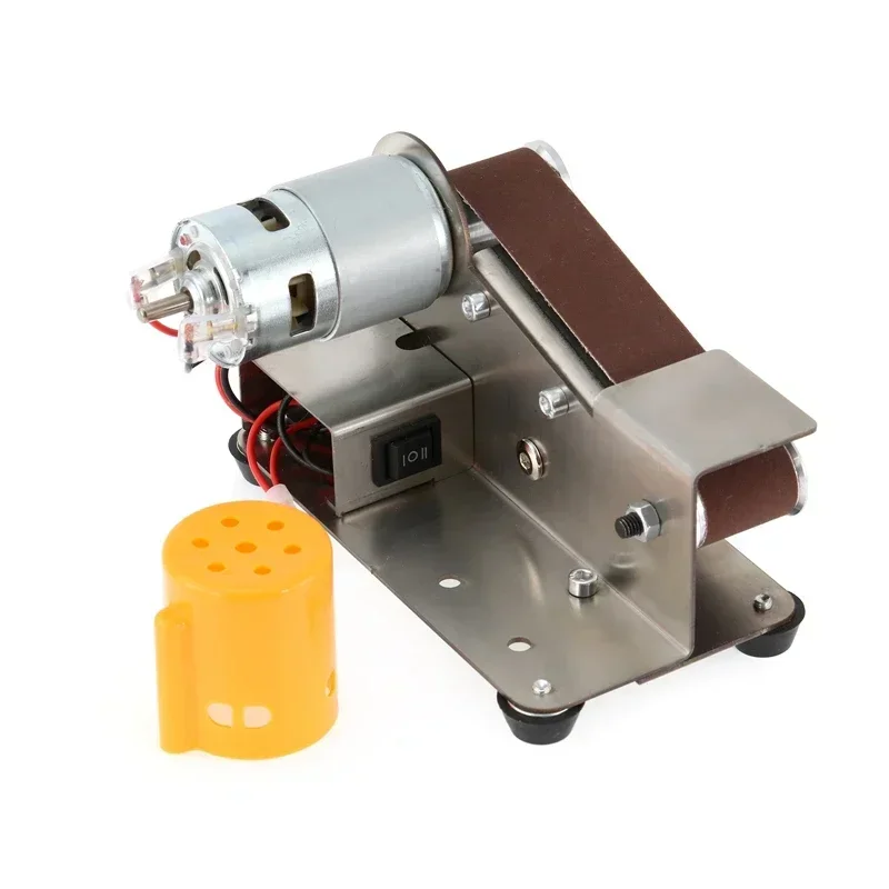 Mini Electric Belt Sander Polishing Machine Multifunctional Grinder Belt Sander 7 Gears Adjustable Cutter Edges Sharpener 3
