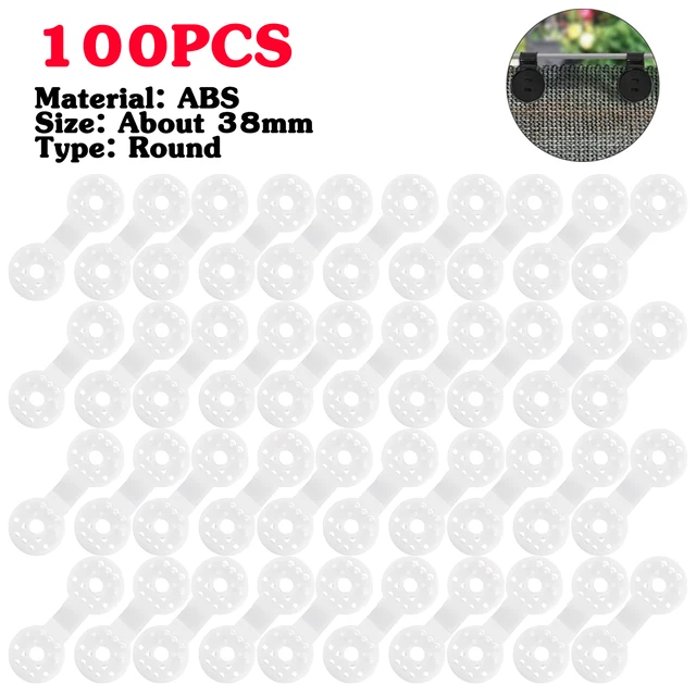 White 100pcs Round