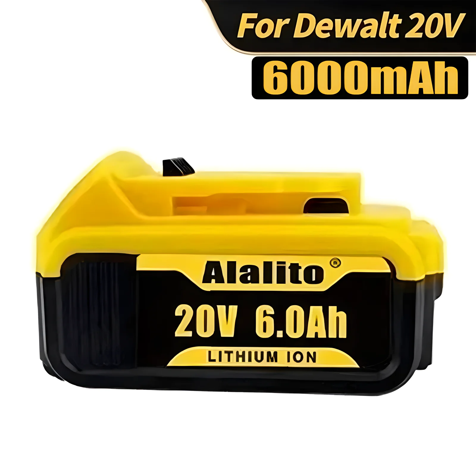 

For Dewalt 20V Battery 6.0Ah Replacement Battery For Dewalt DCB200 Rechargeable DCB206 DCB207 DCB204 Power Tool Battery