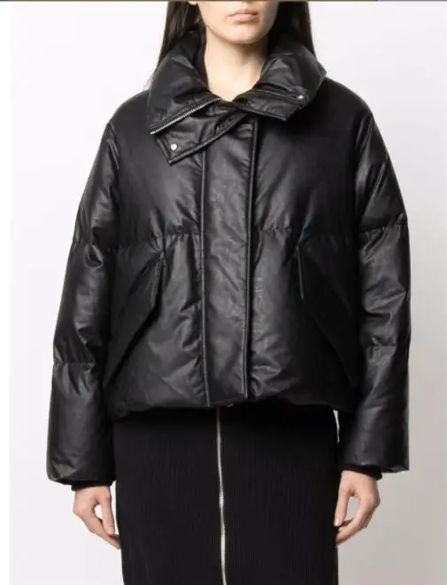 121429 Branded Design Winter 90% Duck Down Jacket Warm Windproof Fashion Classic High Collar Embroidered Letter Coat Women M6 |