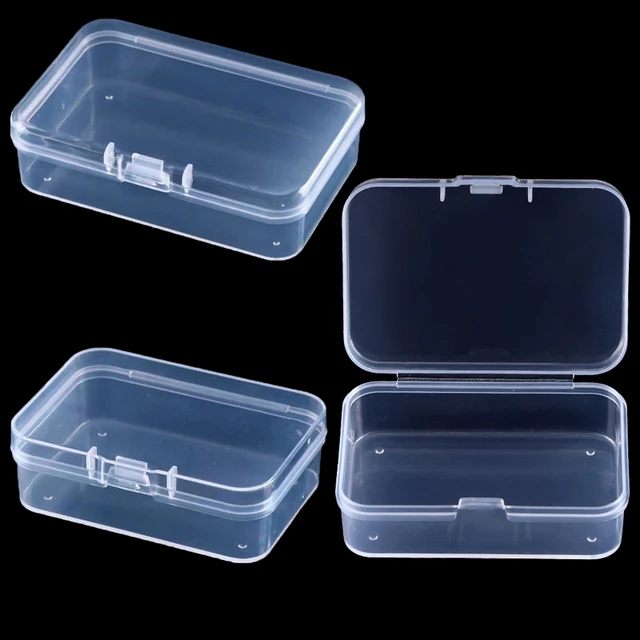 small plastic organizer box cosmetic storage box rectangular transparent PP  box with lid - AliExpress