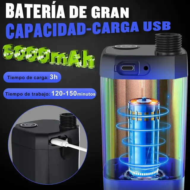 Portable Rechargeable Camping Shower – 6000mAh, Dual-Speed, Temp Display 2
