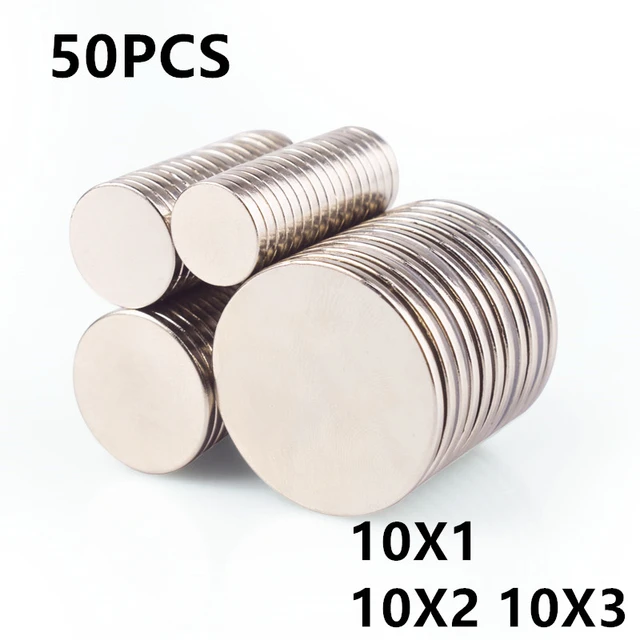 5 10 20 50PCS 10x1 10x2 10x3mm Runde Magnet Starker Magnet