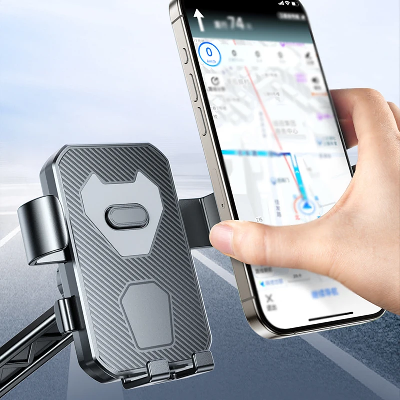 Universal Shockproof Phone and Navigation Holder for Bikes and Electric Vehicles