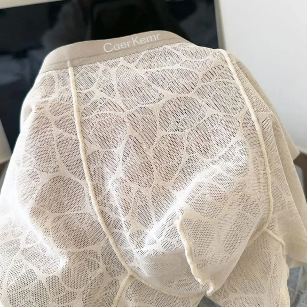 Men's Quick Dry Lace Mesh Boxer Briefs