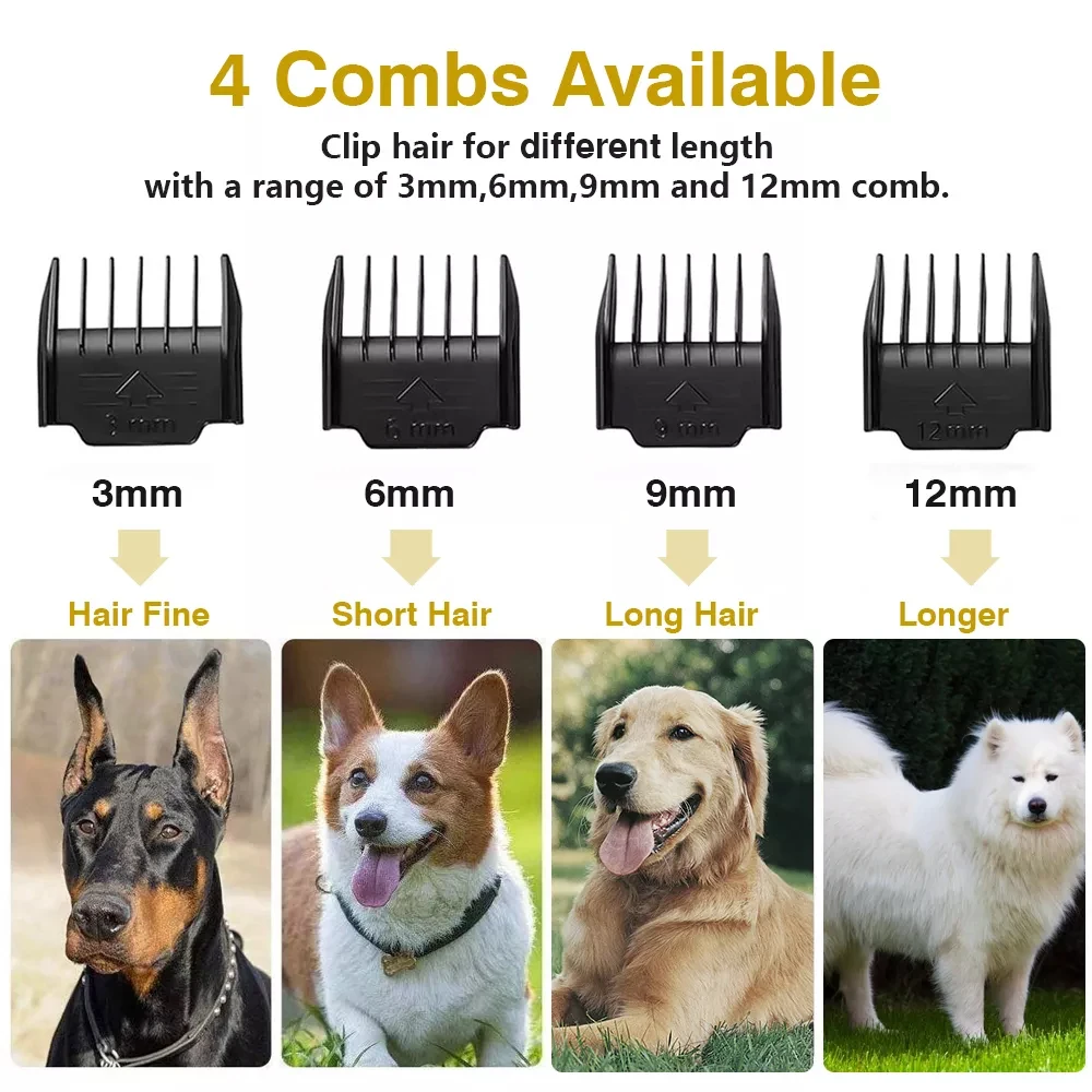 Rodanny 4in1 Dog Hair Clipper Usb Rechargeable Electric Dog Grooming Kit  Mute Pet Cutting Machine - Pet Hair Trimmer - AliExpress