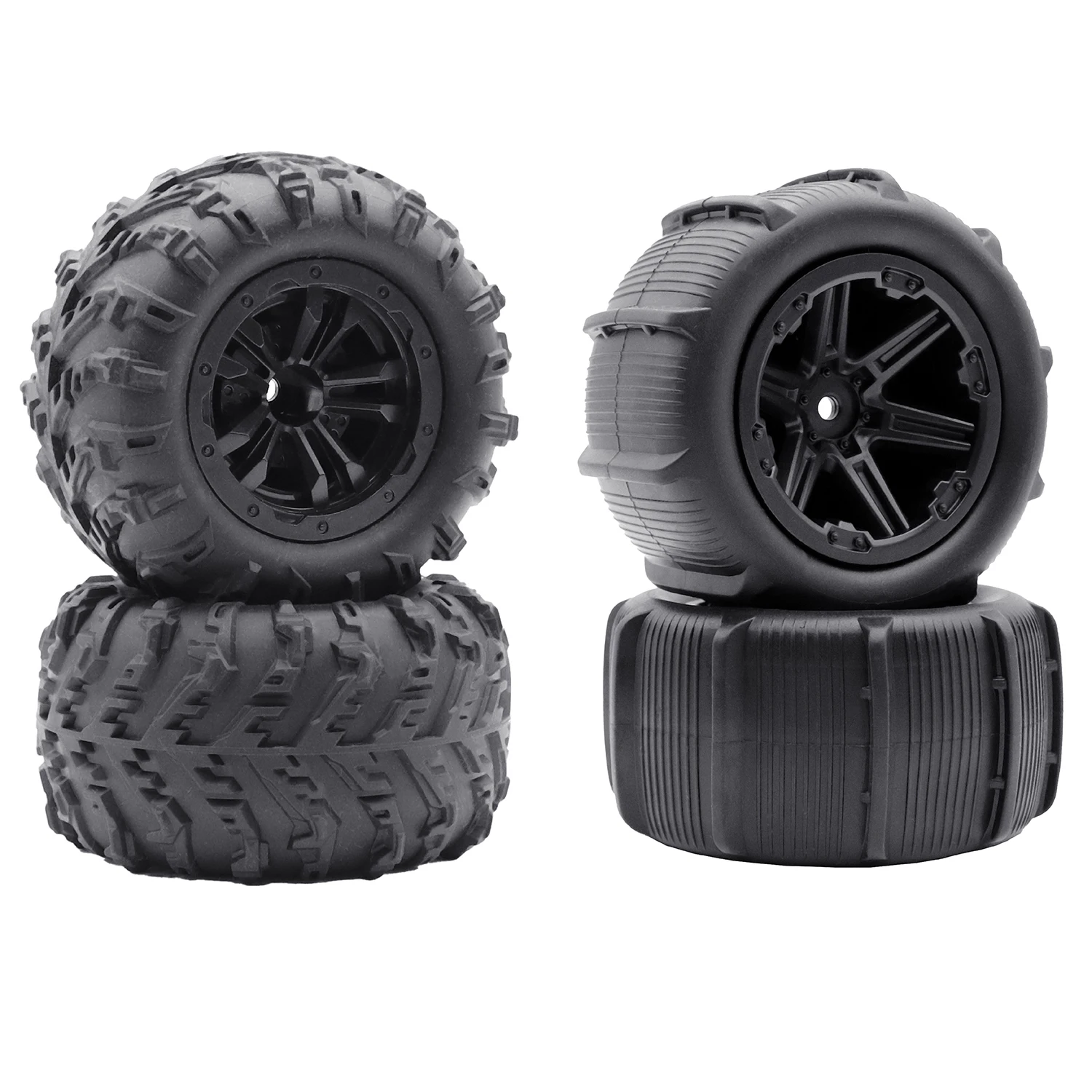MJX 14210 14209 85 mm/81 mm 12 mm Sechskant-Gummireifen Räder für SCY 16101 16102 16103 Pro 1/14 1/16 Hyper Go 16210 RC Monster Truck