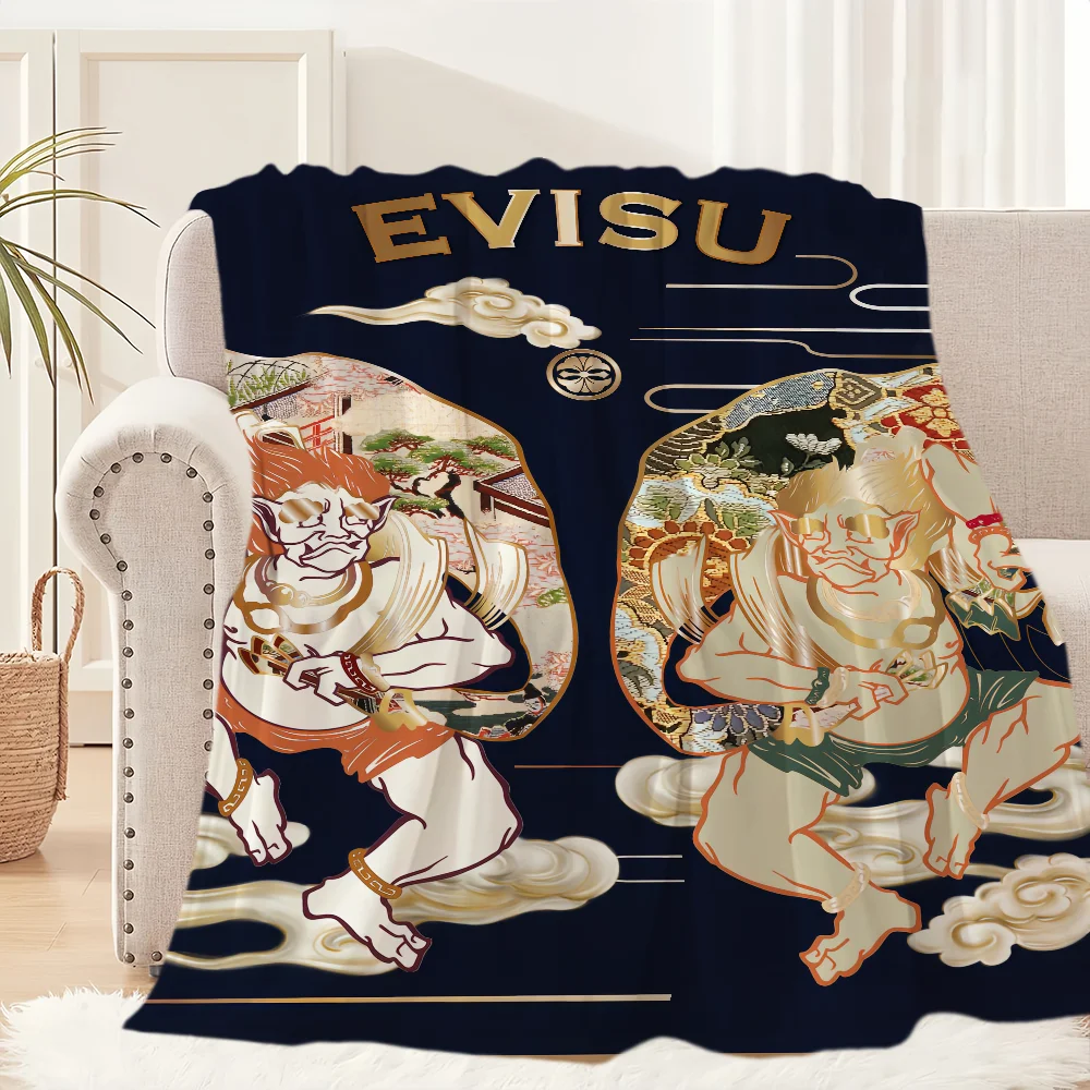Fashion Blanket Brand Plush Nap Sofa rug for Living Room E-Evisu-s Warm Office Bedroom Birthday Home Travel Kid Gifts 6