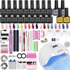 Professional Nail Set UV Nail Lamp With Nail Gel Polish Kit And Electric Nail drill Full Manicure Tools Sets For Salon and Home 2