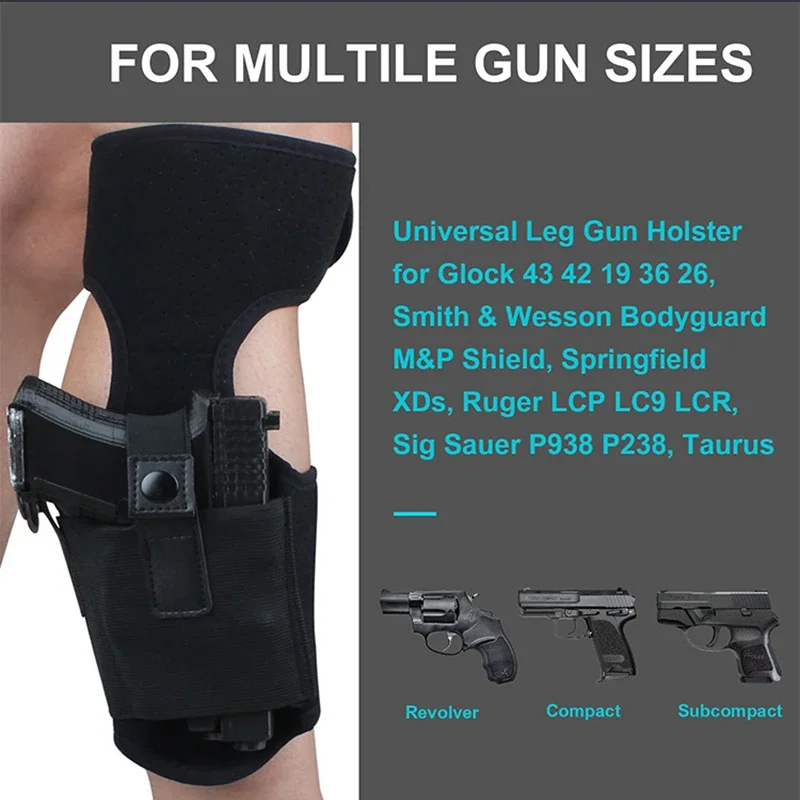 Concealed Carry Ankle Gun Holster for Glock 43 42 33 30 27 26 S&W M&P Shield 9mm Bodyguard .380 Ruger LCP LC9 Sig Sauer pistol holster gun holster gun accessories