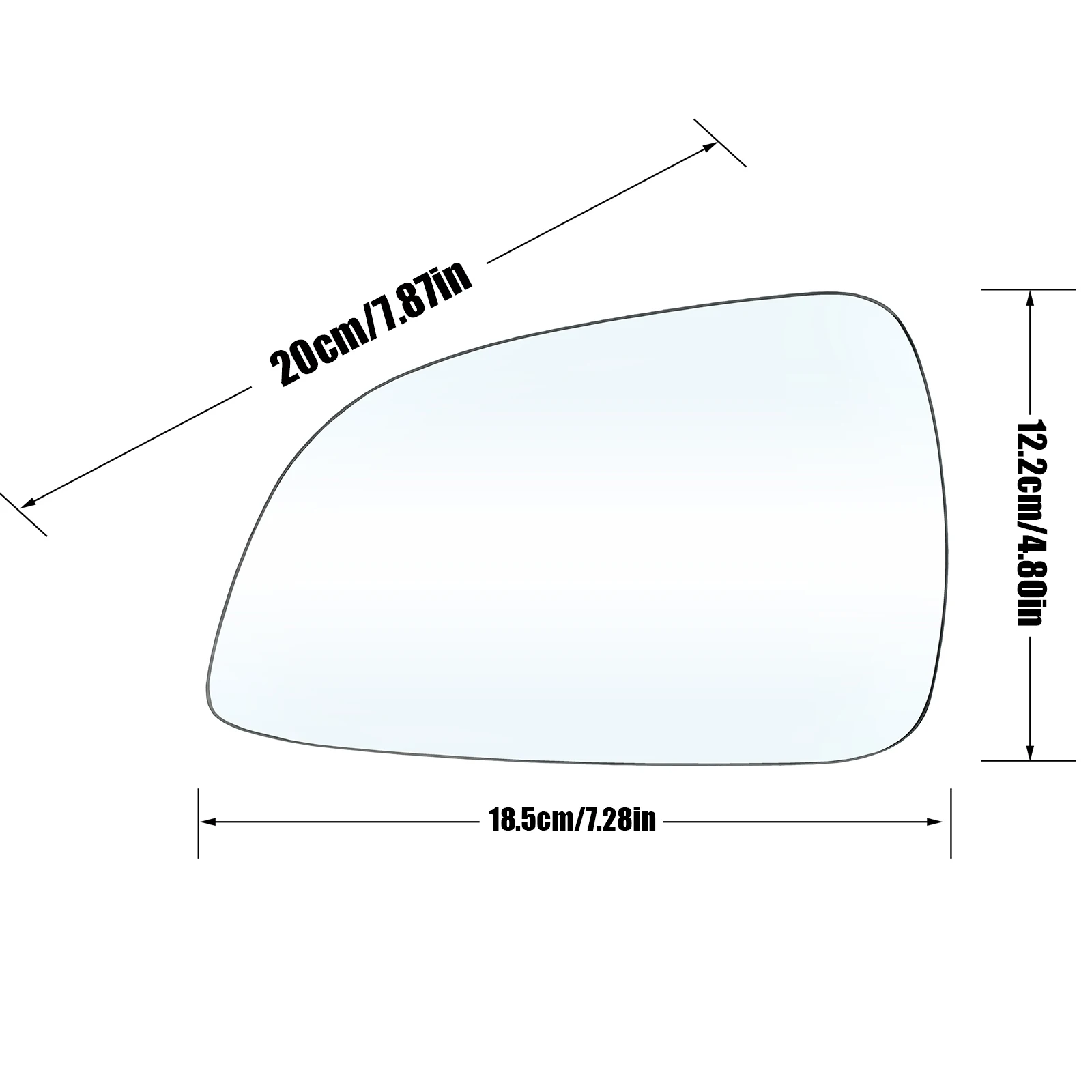 Left Heated Wing Mirror Glass For Vauxhall / Holden / Opel Astra H Facelift (2009-2011) - WCM