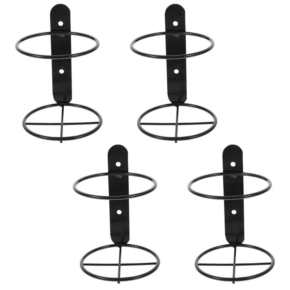 

4 Pcs Single Layer Wall Mounted Rack Toddler Show Hanging Iron Bottle Holder