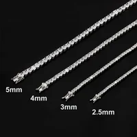 NeeTim 3mm 4mm Moissanite Tennis Bracelet 925 Sterling Silver with White Gold Plated Pass Diamond Tester Bracelets for Women Men 2