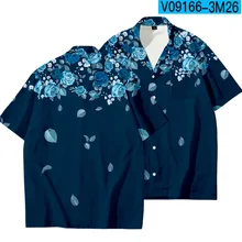 

Men's Trendy Holiday Shirt Print Rayon T-Shirts Short Sleeve Turn-Down Collar Casual Loose Coat Home Jacket Oversize 3XL-6XL