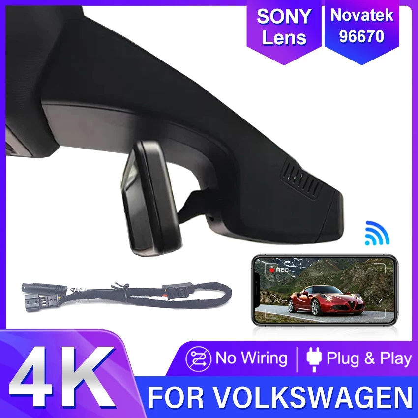 Plug And Play Dashcam Per Volkswagen Vw Id4 Id6 Id5 Id.4 Id.5 Id.6 Id 4 5 6 Dash Cam Camera Uhd Car Dvr Recorder Facile Installazione