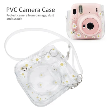 Borsa fotografica per Mini 11/9/8 custodia in PVC trasparente piccola con tracolla N