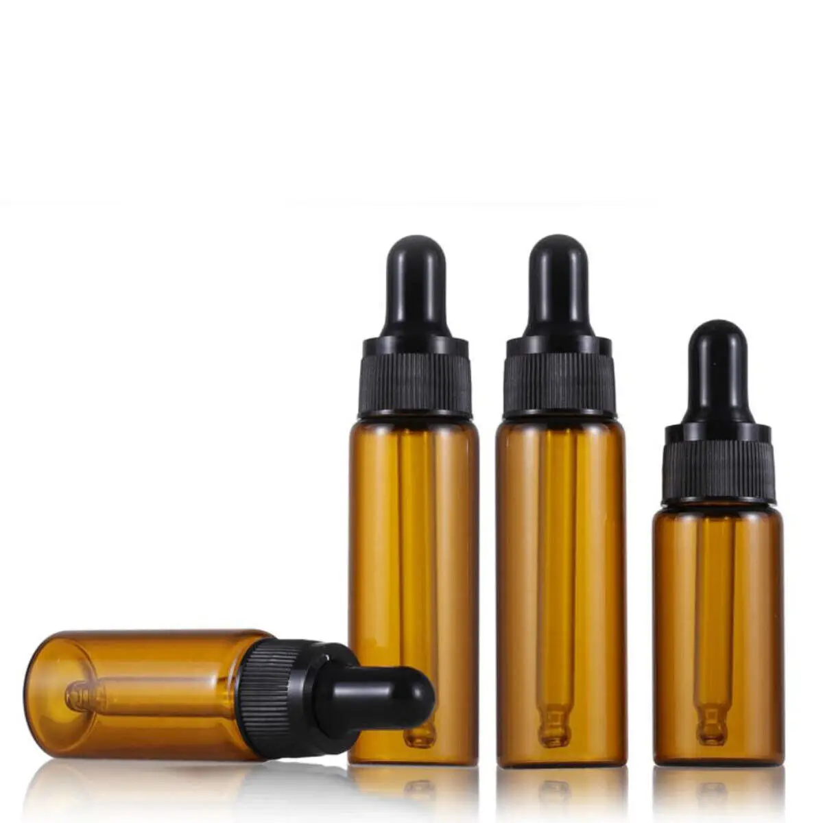 

10X 5ml - 20ml Amber Glass Dropper Bottle Eye Drop Dripper Refillable Essential Oils Fragrance Perfume Pipette Vials Refillable