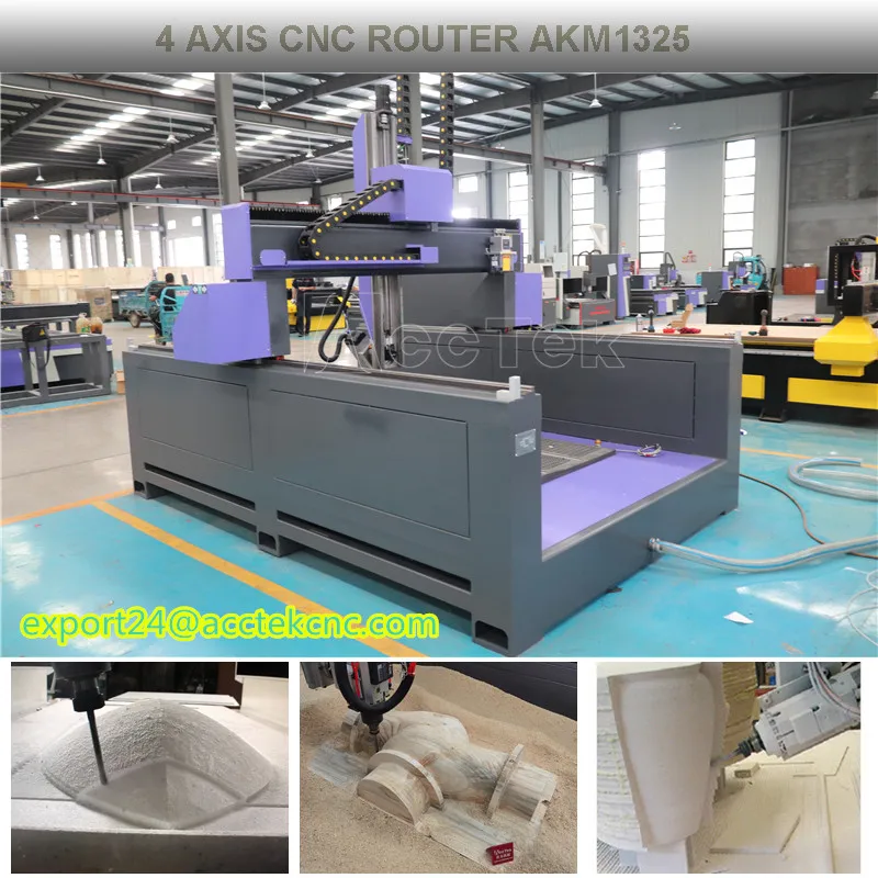 3Axis 4Axis 5 Axis Foam Cutting Machine 3D Styrofoam Carving CNC Router High Z Axis Wood Sculpture Milling Machine 1325 1530