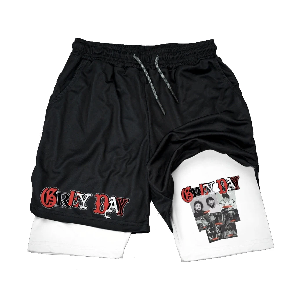Suicideboys Sports Shorts Mens Compression Quick Drying Short Pants Suicideboys Print GYM 2-in-1 Fitness Breathable Tight Shorts 3