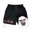 Suicideboys Sports Shorts Mens Compression Quick Drying Short Pants Suicideboys Print GYM 2-in-1 Fitness Breathable Tight Shorts 3