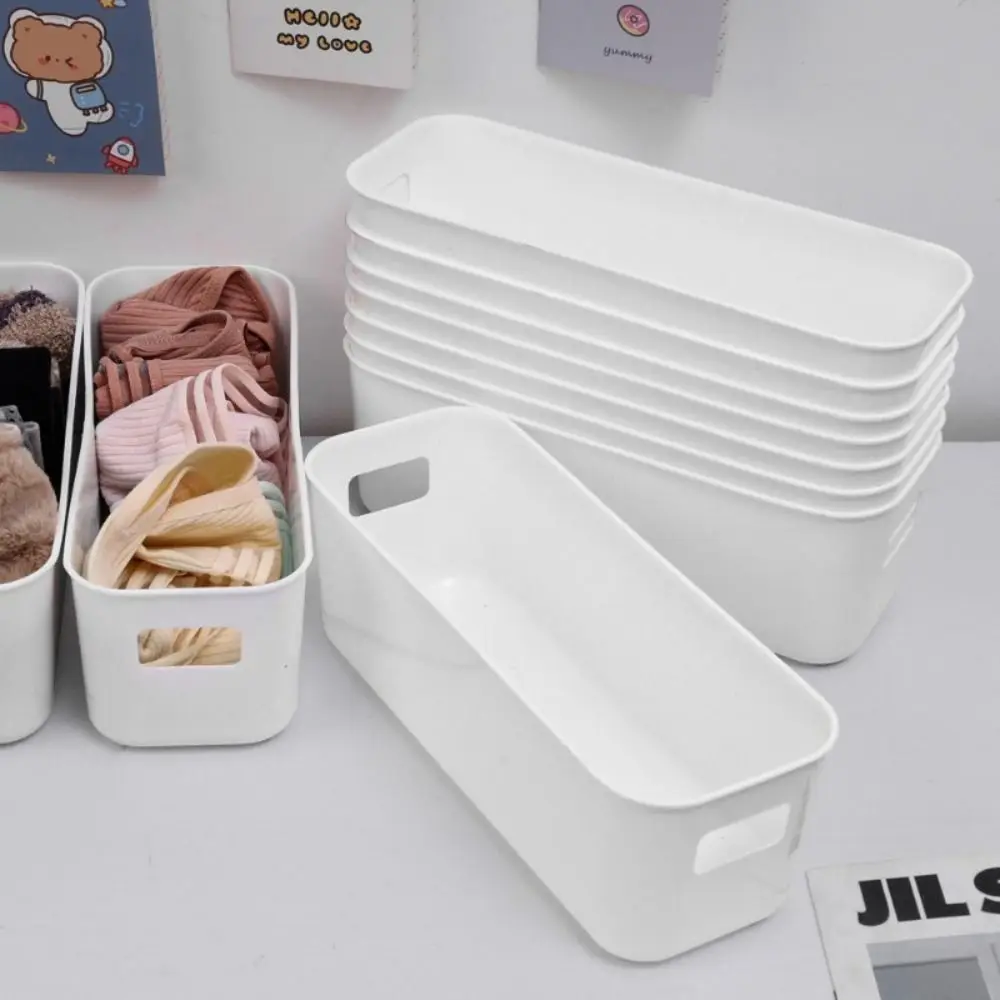 Scatola portaoggetti da tavolo impilabile portatile Contenitori organizer per cassetti portaoggetti senza copertura di grande capacità - immagine 4