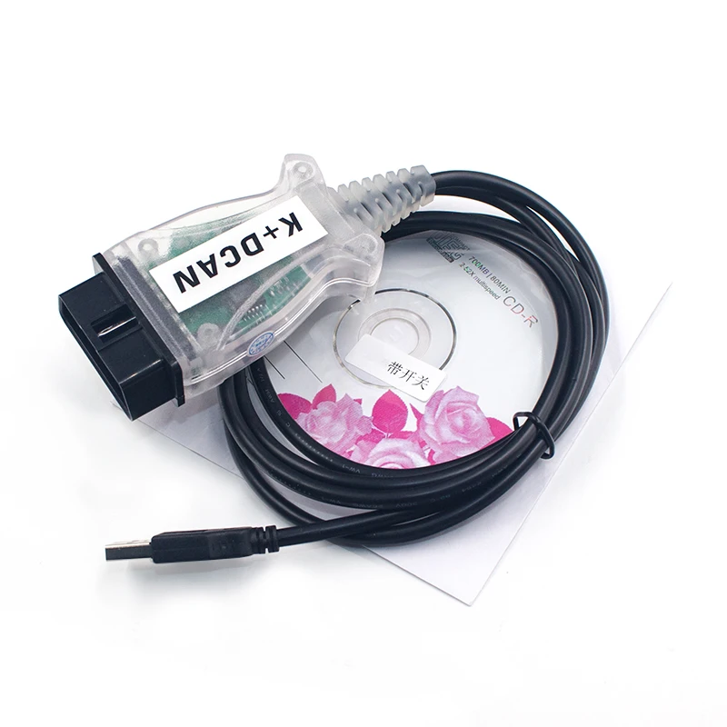 Ediabas – câble de Diagnostic OBDII pour BMW INPA, Interface USB avec puce FT232RL, E46 K CAN K INPA KCAN DCAN BMW - Compatible ISTA & INPA