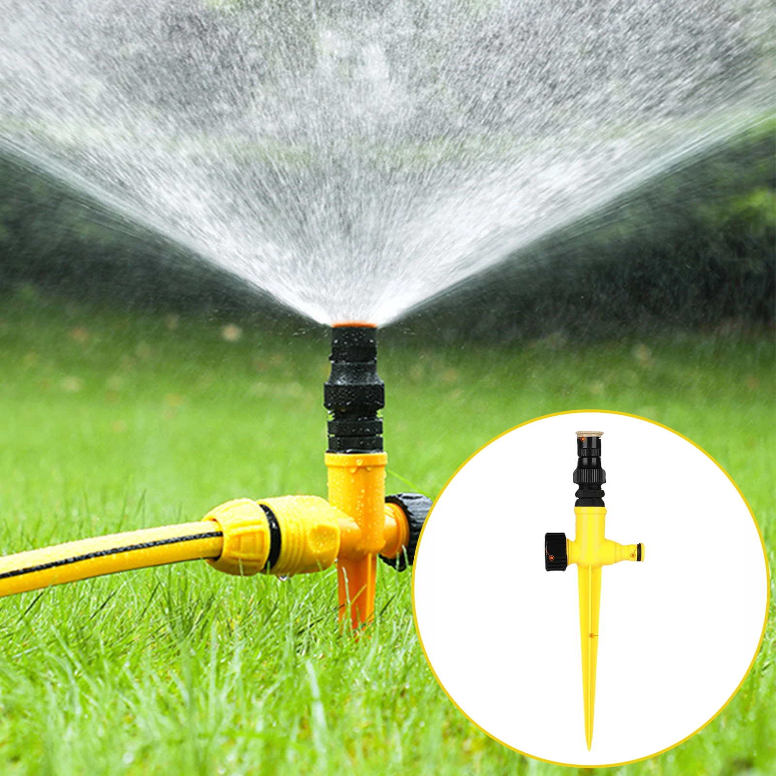 Arrosage Automatique Gazon Arroseur Pelouse Rotatif 360° - 3 Bras - Grande Surface - Vctitil - Arrosage Jardin Automatique Arroseur Pelouse 360 Degrés