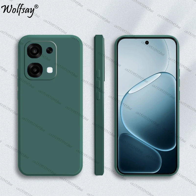 Shockproof Soft Liquid Silicone Back Case - Original Design, Premium Protection Cover in 6.57 Inch Size