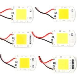 High - Power LED COB Lamp Bead 220V IP65, Smart IC, Driver - Free, DIY Outdoor Floodlight Chip - 50W Warm White 3000K