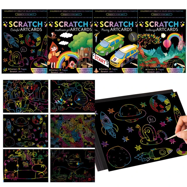 Colorful Scratch Painting Book
