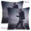 Hip Hop Rapper Eminem Pillow Covers Cartoon Sofa Decorative Home Double-sided Printing Short Plush Cute Cushion Cover 4