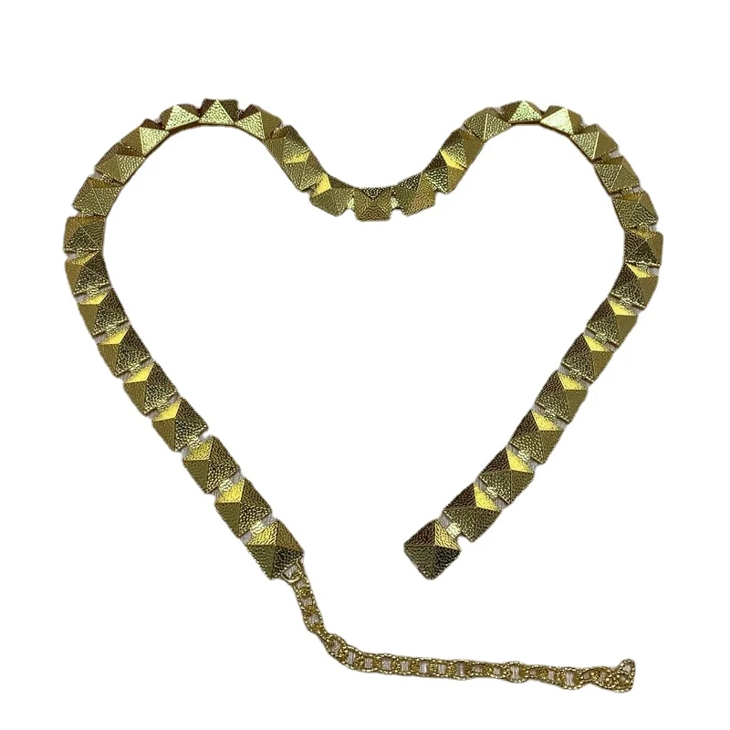 

Аксессуары для женщин металлическая цепь на талию 2,0 металлическая цепочка на талию с заостренным ворсом квадратная цепочка для юбки модный пояс для женщин