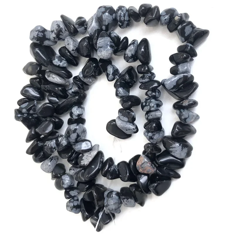 Natural Stone Beads for Jewelry Making - Irregular Crystal Quartz Gravel Beads, 16-Inch Strand