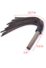 Handwork Make Genuine Leather COW LEATHER Whip，Ancient Wooden Round Handle new 3