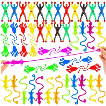 10/20Pcs Funny Sticky Wall Climbing Men Toys for Children Sticky Hands Lizard Fun Fidget Toys Goodie Bag Stuffers ﻿for Kids