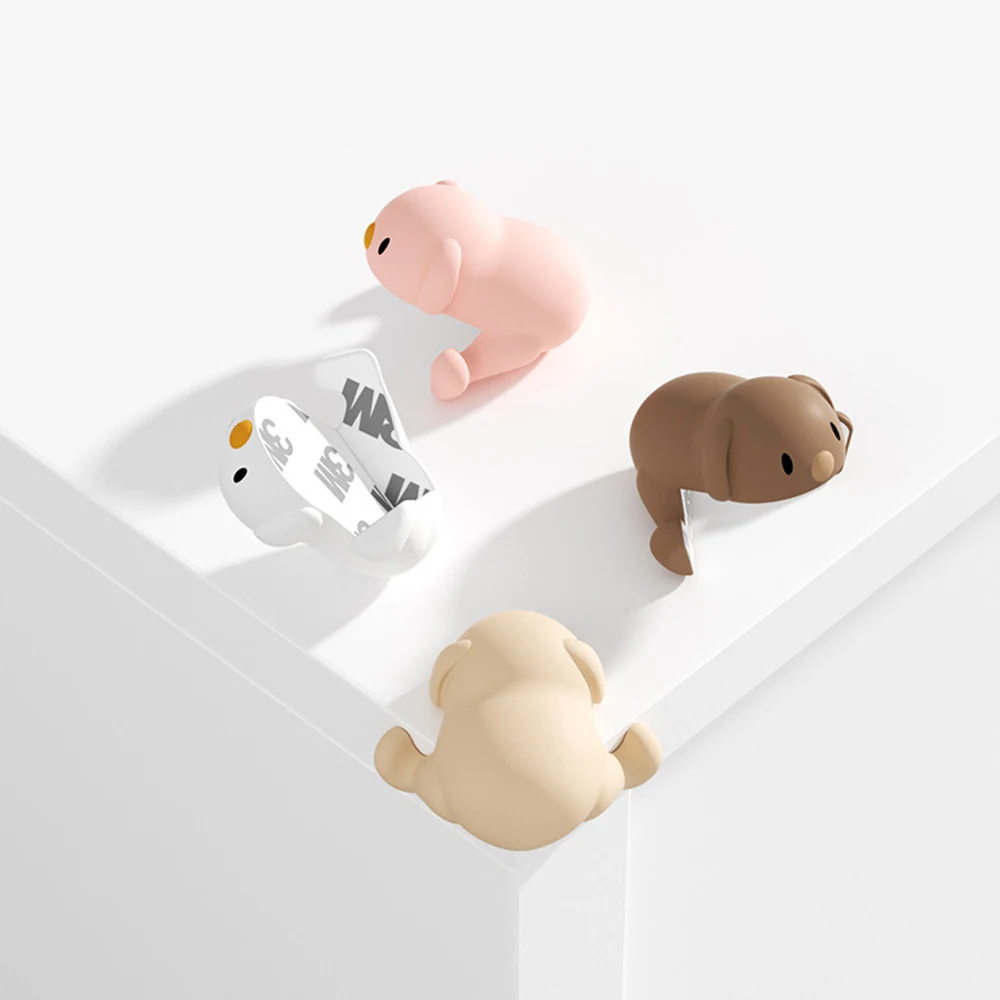 Cute Animal Corner Anti-collision Cover Table Corner Protection Cover Silicone Desk Anti-collision Protection for Baby Safety silicone table corner protector,table corner protector,table edge protector,furniture anti collision strip