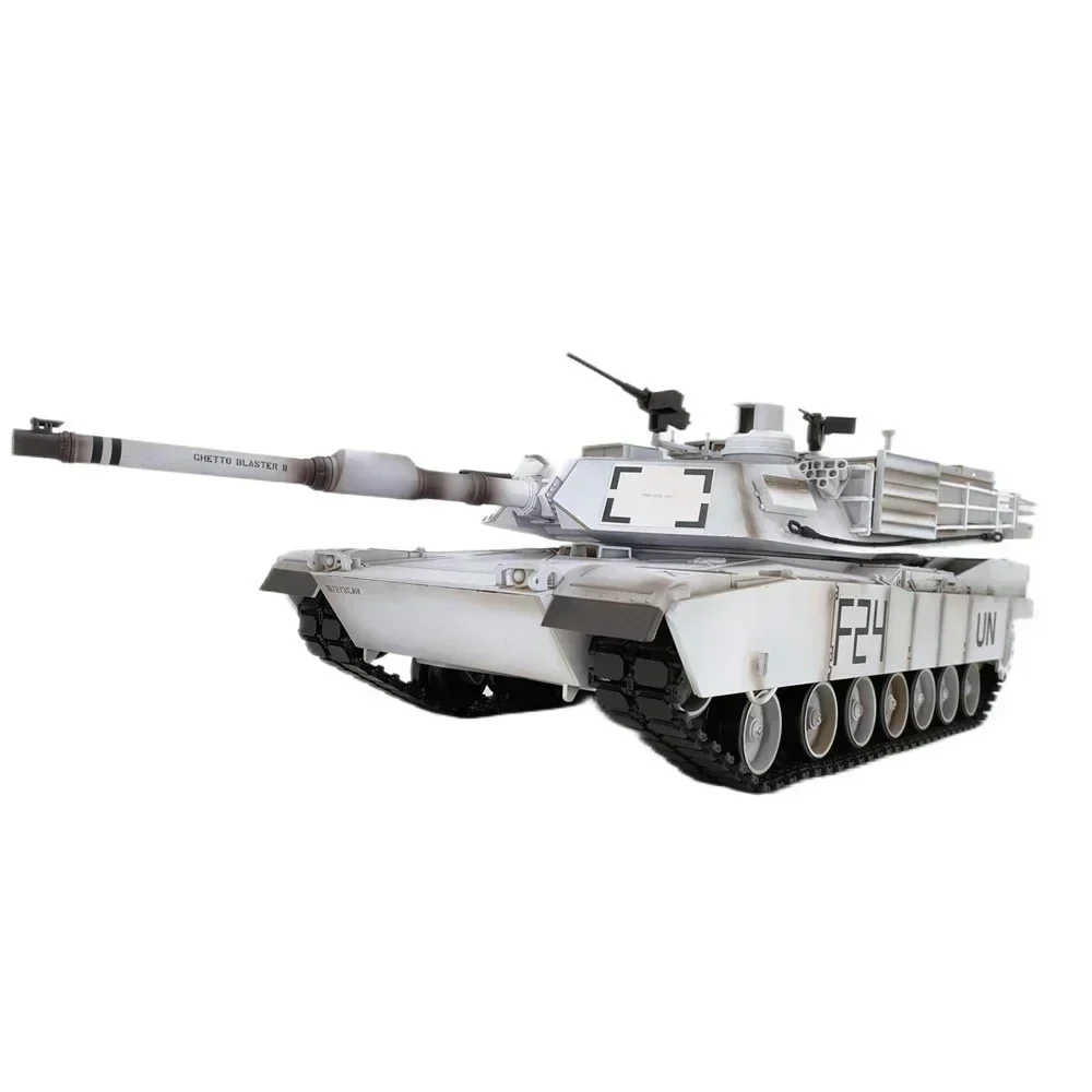 New  Remote-controlled Tank Henglong Us M1a2 Abrams Infrared Battle Tank Model With Steel Wave Box Rc As A Gift To Friends 6