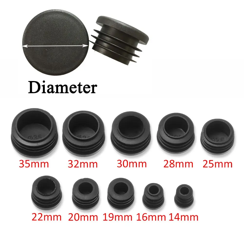 Chair Leg Caps Inner Hole Dust Cover 10pcs 12-45mm Furniture Leg Plug Chair Blanking End Caps Floor Protector chair leg caps furniture leg caps chair leg protector furniture foot protector furniture leg pads furniture foot pads rubber furniture feet pads furniture feet