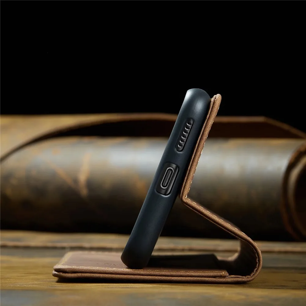 Leather Flip Cover Case - Elegant Protection